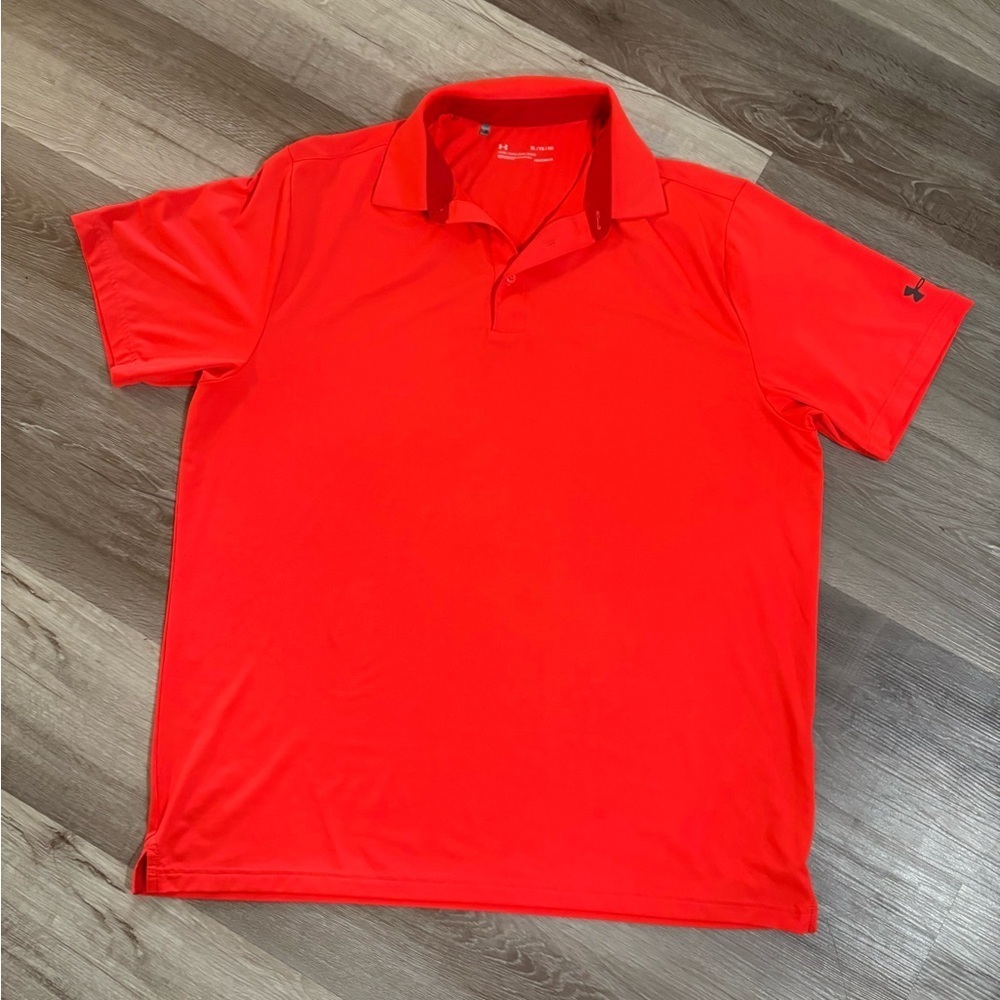 Under Armour Red Polo Shirt Classic Style